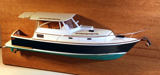 BlueStar 29.9 half hull yacht model