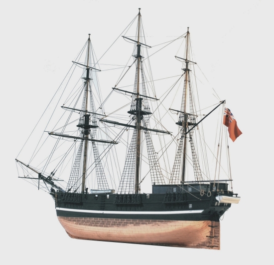 Image of convict ship model