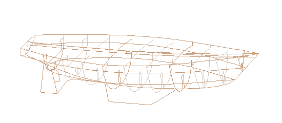 line drawing of sailboat