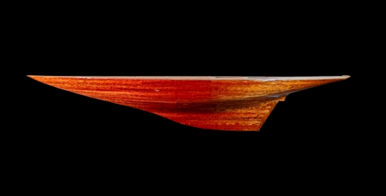 Image of epoxy coated Shamrock V hull