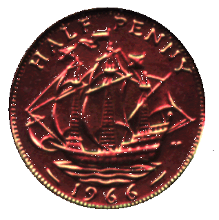 Galleon - UK Half Penny
