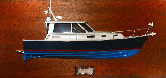 BlueStar 36.6 MKII half hull yacht model