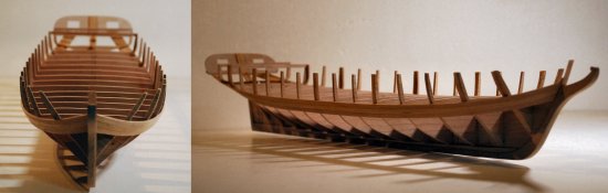 Model Ship Hull Framing