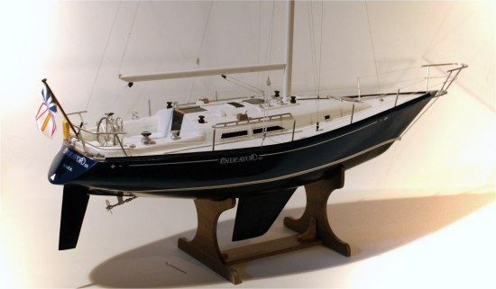 C&C 40 boat model - starboard, no sails