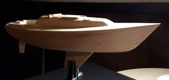 Image of model sailboat hull