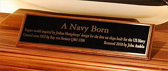 Custom plaque mounted on a Cherry base