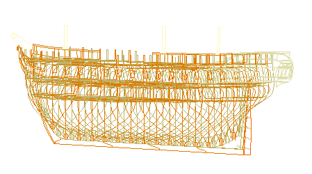 Scale 3D-CAD model of the USS President