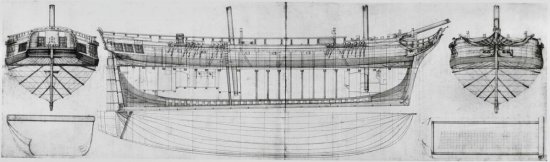 Image of old ship drawing