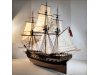 Image of wooden sailing frigate